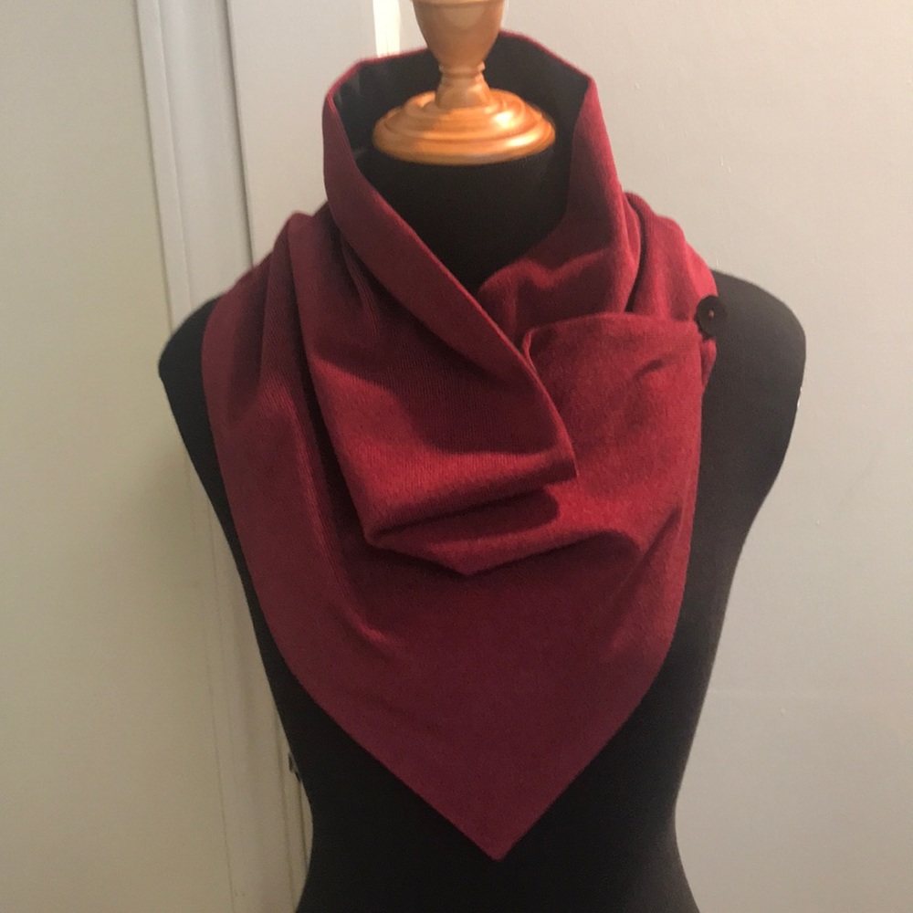 burgundy elegant scarf